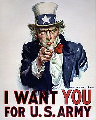 The 'Uncle Sam' WWI Military Recruitment Poster